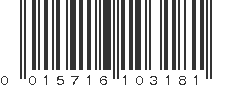 UPC 015716103181