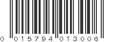 UPC 015794013006