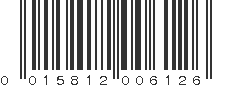 UPC 015812006126