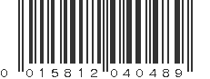 UPC 015812040489