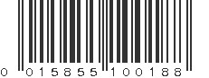 UPC 015855100188