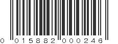 UPC 015882000246