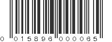 UPC 015896000065