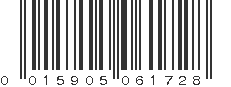 UPC 015905061728