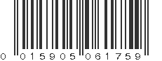 UPC 015905061759