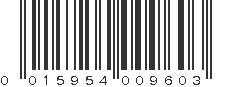 UPC 015954009603