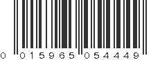 UPC 015965054449