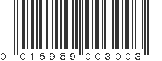 UPC 015989003003