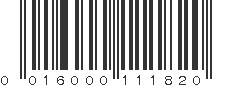 UPC 016000111820