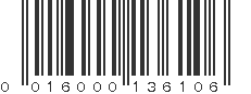 UPC 016000136106