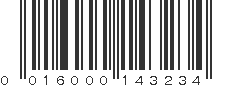 UPC 016000143234