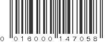 UPC 016000147058