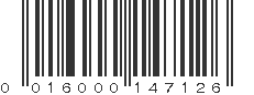 UPC 016000147126