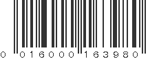 UPC 016000163980