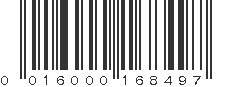 UPC 016000168497