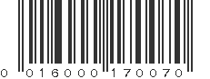 UPC 016000170070