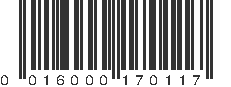 UPC 016000170117