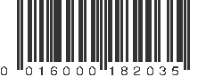 UPC 016000182035