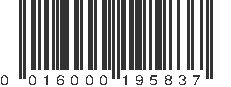 UPC 016000195837