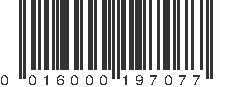 UPC 016000197077