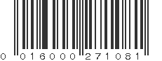 UPC 016000271081