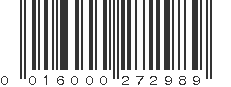 UPC 016000272989