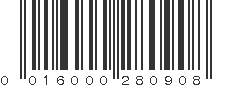 UPC 016000280908