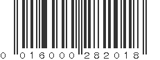 UPC 016000282018