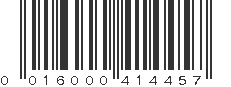 UPC 016000414457