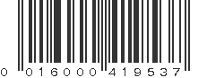 UPC 016000419537