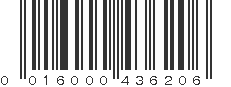 UPC 016000436206