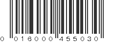 UPC 016000455030