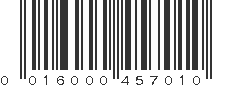 UPC 016000457010