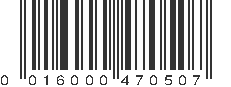 UPC 016000470507