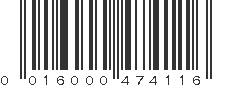 UPC 016000474116