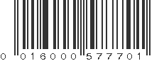 UPC 016000577701