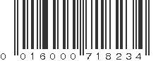 UPC 016000718234