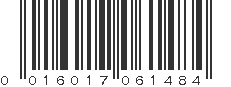 UPC 016017061484