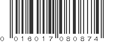 UPC 016017080874