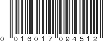 UPC 016017094512