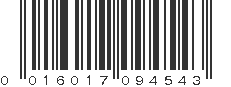 UPC 016017094543