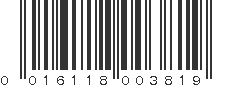 UPC 016118003819