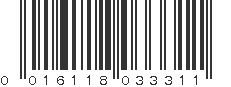 UPC 016118033311