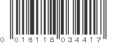 UPC 016118034417