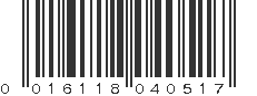 UPC 016118040517