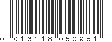 UPC 016118050981