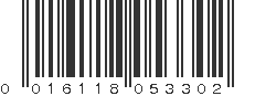 UPC 016118053302