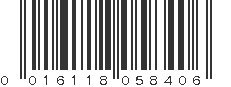 UPC 016118058406