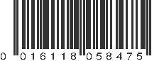 UPC 016118058475