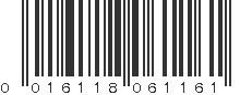 UPC 016118061161